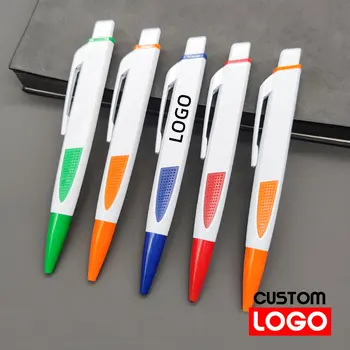 шариковые ручки 100шт с нанесенным логотипом для офиса и рекламным логотипом для рекламных канцелярских принадлежностей