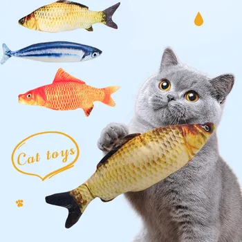 Pet Cat Favor Fish Toy Фаршированная Рыба В Форме Кошачьей Царапины Доска Когтеточка плюшевые игрушки Для Кошек Игрушки Для Домашних Животных Товары Для Домашних Животных