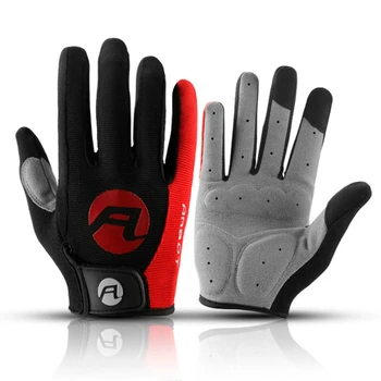 Велосипедные противоскользящие перчатки с полными пальцами, перчатки для MTB велосипеда, мужские женские дышащие противоударные перчатки для занятий спортом на открытом воздухе, теплые велосипедные перчатки