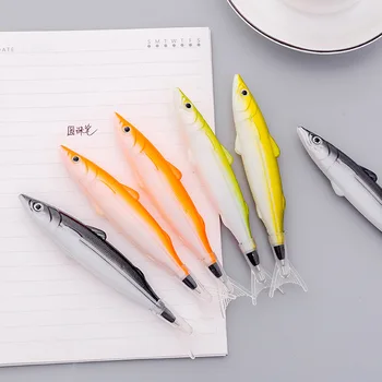 Шариковая ручка, ручки в форме рыбы, японские и корейские Канцелярские принадлежности, подарки, Рекламные Ручки, Техническая ручка, 5 шт.