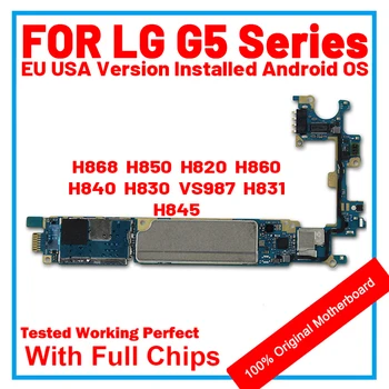 Для LG G5 H868 H850 H820 H860 H840 H830 VS987 H831 H845 Материнская Плата 32 ГБ Разблокированная Материнская Плата Для LG G5 С Полными Чипами
