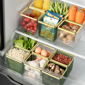 Удобный ящик для хранения в холодильнике, удобно брать с собой Ящик для хранения в морозильной камере, большие открывающиеся контейнеры