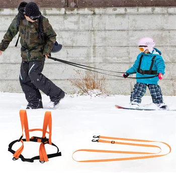 Износостойкий Надежный детский лыжный ремень безопасности с тяговым тросом для катания на сноуборде, детская лыжная сбруя, тренировочный ремень