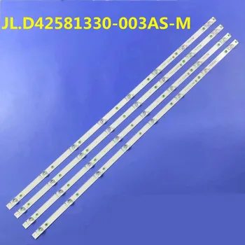 Новые 4 шт. светодиодные ленты для Hisense 43h6e 43RGE h43a6100 JL.D42581330-003AS-M HISENSE43-4X8 43RGE JHD425S1U51 TH-43FX500c TH-43FX520c