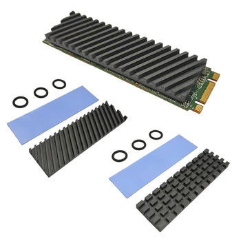 Графеновый радиатор из чистой меди M.2 NGFF 2280 PCI-E NVME SSD Охлаждающий радиатор Thermal Pad Cooler 70x20 мм