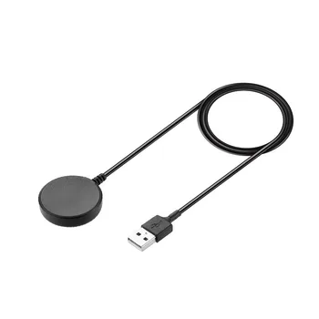 оптовая продажа 50 шт./лот, черный USB-кабель для зарядки длиной 1 м для Samsung Galaxy Watch Active