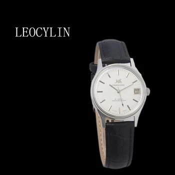 LEOCYLIN Шанхайский бренд Винтажные ручные механические часы Simplicity водонепроницаемый календарь для мужчин Наручные часы Relogio Masculino