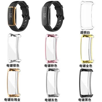 Чехол для часов Fitbit Inspire 2, 3 защитных чехла, сменный чехол для Inspire2, мягкие защитные чехлы из ТПУ, аксессуары для корпуса