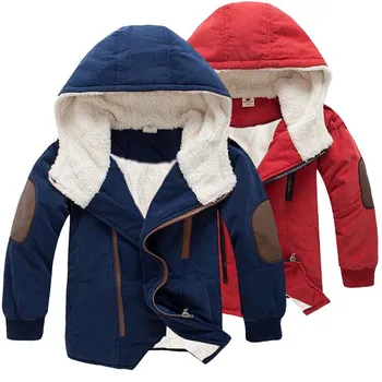 Куртки с капюшоном для мальчиков, шерстяные пальто, детская верхняя одежда, теплая толстая куртка на молнии для мальчиков-подростков, детская одежда, верхняя одежда из ягненка, бархатная куртка из ягненка