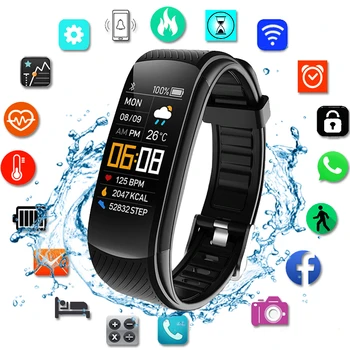 Спортивные умные часы SH01 Фитнес-трекер Смарт-часы Женские Bluetooth-браслет для Android IOS Электронные водонепроницаемые наручные часы