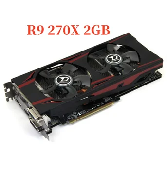 Видеокарты R9 270X 2GB AMD Radeon R9 270 270X 2G Видеокарты GPU Для настольных ПК Используются в Компьютерных играх