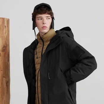 Пуховик Naturehike, зимнее пальто с капюшоном из белого гусиного пуха, теплое и утолщенное пальто для улицы