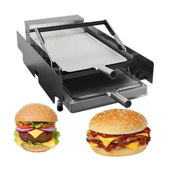 Оборудование для приготовления жареных куриных бургеров Недорогая Коммерческая Машина для приготовления гамбургеров