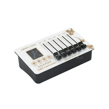 Маленький Dmx-контроллер для освещения сценических эффектов, светодиодный диммер, мини-сенсорный контроллер с ЖК-дисплеем, перезаряжаемый