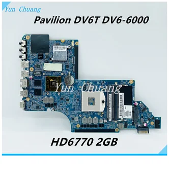 665342-001 материнская плата для ноутбука HP Pavilion DV6T-6000 DV6-6000 Материнская плата HD6770 2G GPU DDR3 100% протестирована НОРМАЛЬНО
