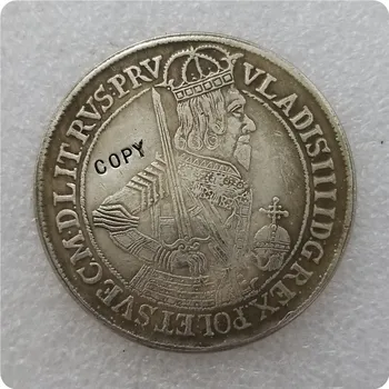 Польша: КОПИЯ памятных монет TALAR - VLADISLAW IIII 1633 Torun-копии монет, медали, коллекционные монеты