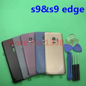 Оригинальная Стеклянная Крышка Задней Дверцы Аккумуляторной Батареи На Задней Панели Samsung Galaxy S9 Edge G960 G960F S9 + Plus G965 G965F + Инструмент Для Замены