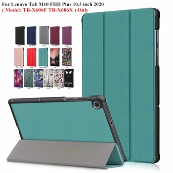 Для Lenovo Tab M10 FHD Plus 10 3 Чехол TB-X606F TB-X606X 2020 Складная Подставка Smart Cover для Lenovo Tab M10 Plus Tablet Kids Зеленый