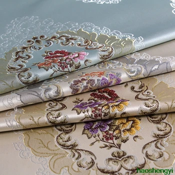 Ткань для штор в европейском стиле с вышивкой, подушка для обеденного кресла из жаккардовой ткани для дивана 2,8 м