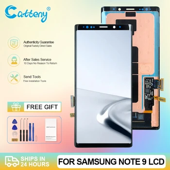 Оптовая продажа ЖК-дисплея N960 для Samsung Galaxy Note 9 с сенсорным экраном и цифровым преобразователем в сборе Бесплатная доставка с рамкой