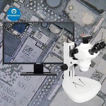 0.7X-4.5X Микроскоп Vision Scientific с Широкопольным Стереозумом Trinocular Microscopio с 38-Мегапиксельной VGA-камерой Для Ремонта мобильных телефонов