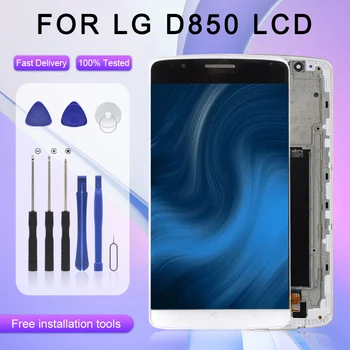 Замена 5,5-дюймового дисплея G3 для LG D850 ЖК-сенсорная панель Дигитайзер экрана D851 D855 в сборе Бесплатная Доставка с инструментами
