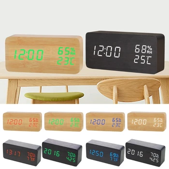 Креативное отображение времени температуры даты будильника для офиса школы Подарка семье друзьям или партнерам на день рождения