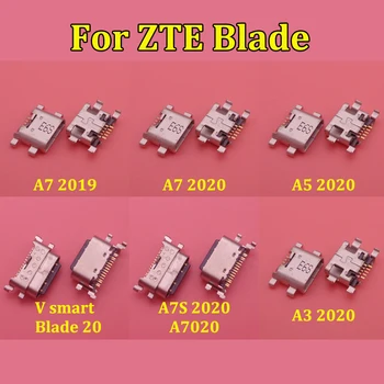Для ZTE A7 2019 A7S 2020 A5 2020 V Smart Blade 20 A3 2020 Разъем для зарядки через Micro USB Разъем для Зарядки Разъем для Док-станции Ремонт