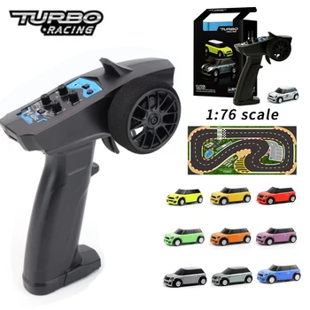 Turbo Racing 1/76 C72 C73 MINI 2,4 ГГц Полномасштабный RC Профессиональные Электрические игрушки с дистанционным управлением RTR для детей и взрослых