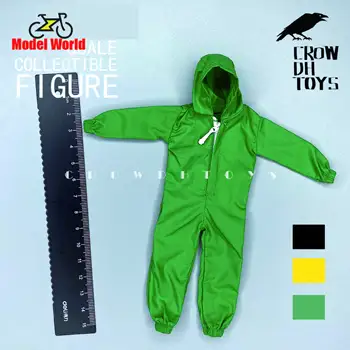 Мужская одежда для кукол NOTAMAN в масштабе 1/12, желтый, зеленый, черный комбинезон, комбинезон, подходит для 6-дюймовой модели фигурки, тела