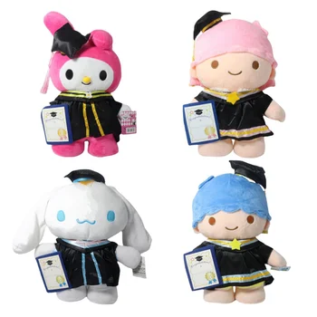 Sanrio New Little Twin Stars, одежда для бакалавра, Выпускной, шляпа доктора, одежда для магистра, Плюшевая игрушка Melody Cinnamoroll Kt, кукла