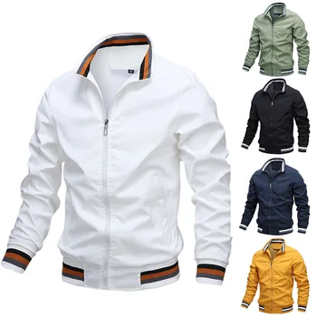 Модные мужские куртки-ветровки 2022, повседневная куртка, мужская спортивная куртка на открытом воздухе, весенне-осенняя армейская куртка-бомбер, мужская одежда