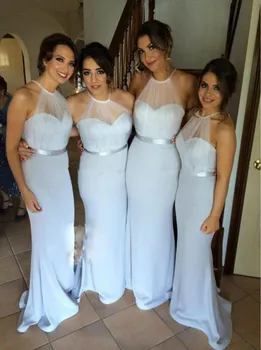 Восхитительные вечерние платья Русалки ледяного цвета для свадеб и вечеринок 2023 Длинные платья подружек невесты по низкой цене