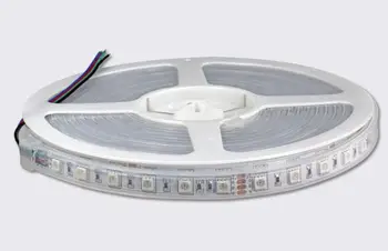 RGB цветная светодиодная лента DC24V 5050 SMD гибкий светильник 60LED / m, 5m 300LED, водонепроницаемая силиконовая трубка; IP66