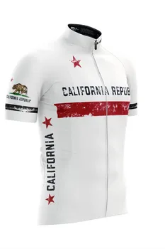 Велосипедная майка California, черная белая летняя велосипедная одежда с коротким рукавом, джерси ca, велосипедная одежда, велосипедная одежда schlafly