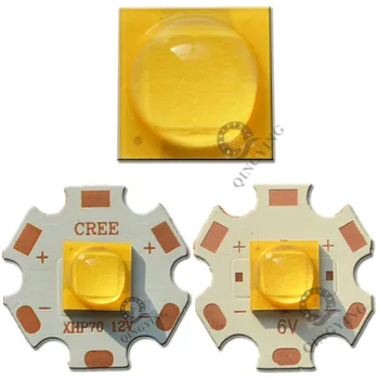 1-10 Шт. ETI 7070 6 В 4 чипа 15 Вт светодиодный Излучающий диод может заменить Cree MKR MCE XHP50 XHP70 Холодный белый светодиодный свет с 20 мм медной печатной платой