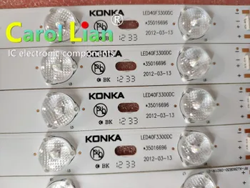 8 шт. светодиодной ленты подсветки para konka para led39e3300ce led40f3300dc 35016696 35016697 kj390b30 alumínio