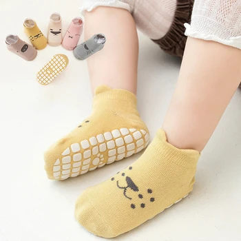 1 пара детских носков, весенние мягкие хлопковые нескользящие дышащие носки для маленьких девочек, Носки для мальчиков, весенние модные носки для девочек и мальчиков