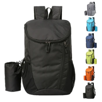 Складной рюкзак Большой емкости, водонепроницаемые уличные сумки, Школьная Деловая сумка для путешествий, Однотонная
