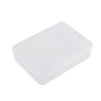 Переносная прямоугольная прозрачная коробка для ластиков, коробка для хранения запчастей с крышкой, прямая доставка