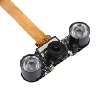 Модуль камеры Raspberry Pi Zero W Ночного Видения Широкоугольный Рыбий Глаз 5-Мегапиксельная Веб-камера с Инфракрасным ИК-Датчиком Со Светодиодной Подсветкой для RPI zero V1.3