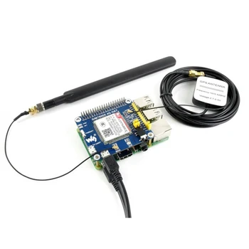 4G/3G/2G/GSM/GPRS/GNSS HAT для модуля позиционирования Raspberry Pi GNSS Поддерживает LTE CAT4 на базе SIM7600CE-T
