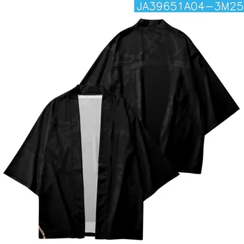 Японские уличные рубашки Летние Мужские Пляжные Юката Кардиган Женское Кимоно Модная Традиционная блузка Хаори