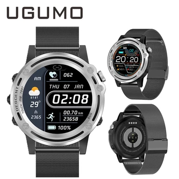 Смарт-часы UGUMO ECG Мужские Деловые Bluetooth-звонки Мониторинг сердечного ритма артериального давления Спортивные Сообщения-напоминания Смарт-браслет
