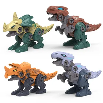 Детский конструктор динозавр, набор игрушек для мальчиков, развивающая дизайнерская модель, отвертка, разборка, сборка, игрушки-головоломки для детей