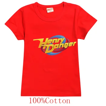 Модные хлопковые футболки Henry Danger для детей от 2 до 13 лет, футболки ярких цветов для мальчиков и девочек, футболки для малышей, детские футболки Camiseta