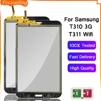 100% Протестированный Сенсорный Экран Для Samsung Galaxy Tab 3 8.0 T310 T311 SM-T310 SM-T311 Замена деталей Планшета с Сенсорным экраном