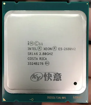 Процессор Intel Xeon E5 2680 V2 CPU 2.8 LGA 2011 SR1A6 Десятиядерный Серверный процессор e5-2680 V2 E5-2680V2 Бесплатная Доставка