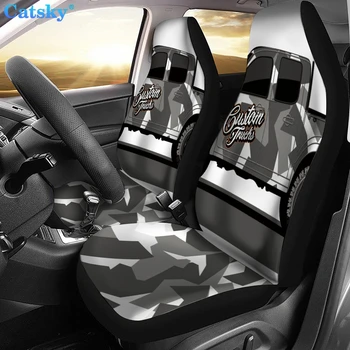 Универсальные чехлы для автомобильных сидений с 3D-камуфляжной печатью, автомобильный стайлинг, чехол для автокресла, протектор для полного сиденья автомобиля, аксессуары для интерьера