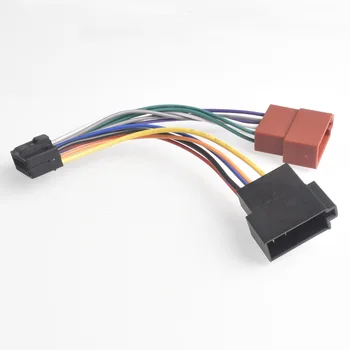 16-контактный автомобильный жгут проводов стереосистемы ISO для Alpine JVC Radio to ISO Radio Play Plug Автоматический адаптер для подключения жгута проводов